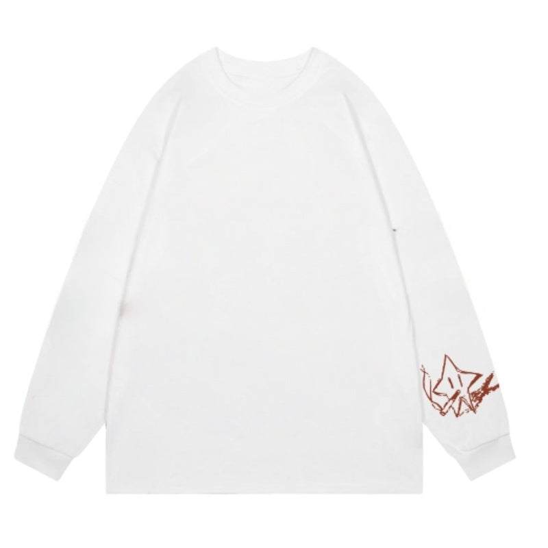 Simple And Comfortable Graffiti Sweatshirt