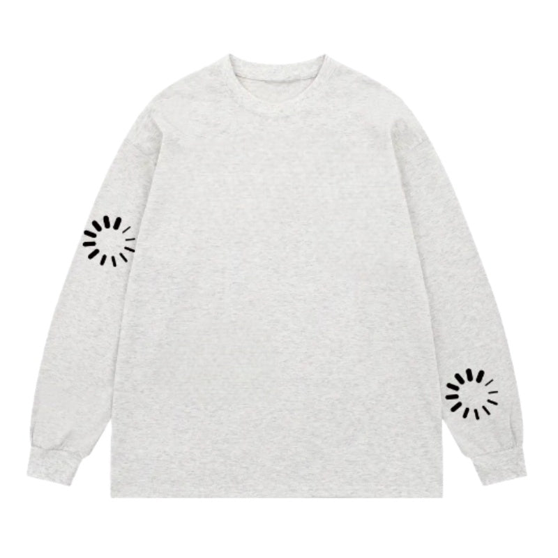 Grey Sporty Casual Sweatshirt