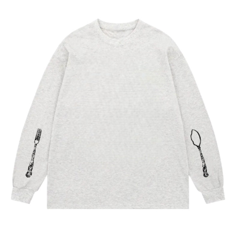 Versatile And Unique Printed Sweatshirt