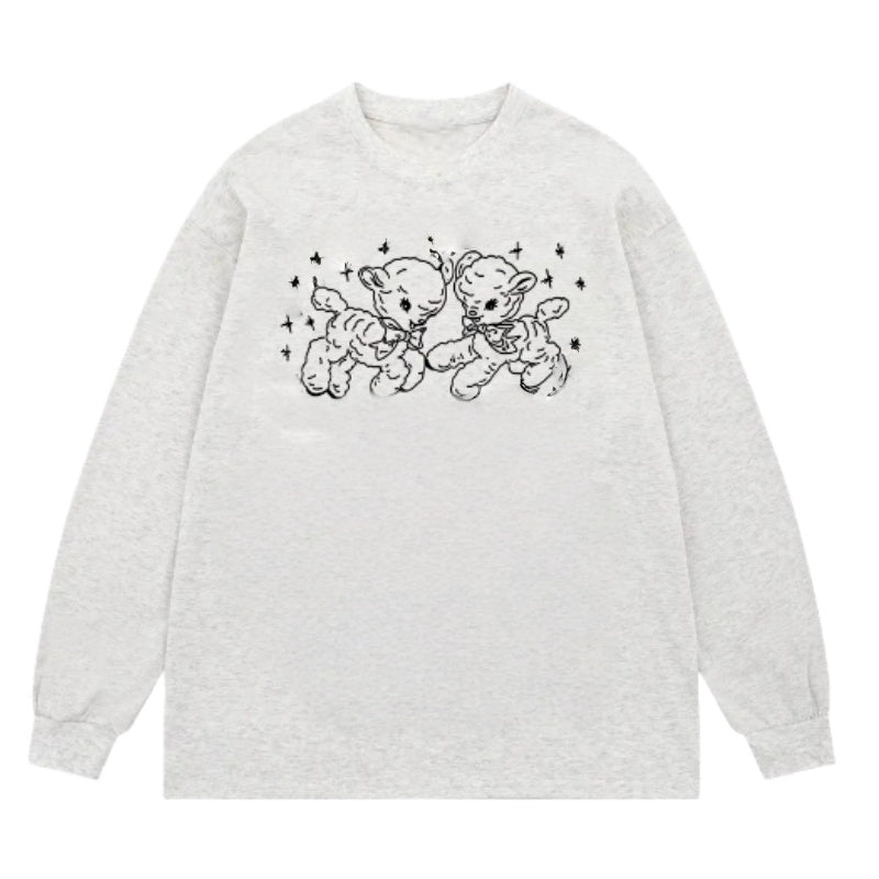 Deer Pattern Hip-Hop Sweatshirt